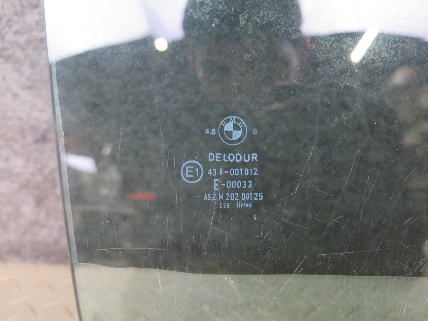 83-89 BMW E24 633CSI 635CSI Front Right Passenger Door Glass Window Tinted OEM