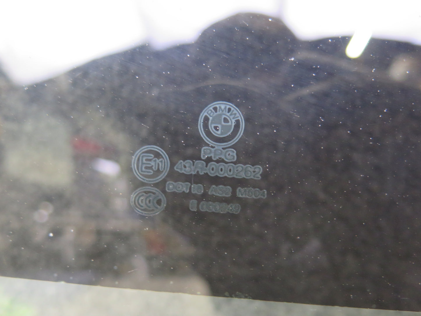 03-08 BMW E85 Z4 Front Right Passenger Door Window Glass Tinted OEM