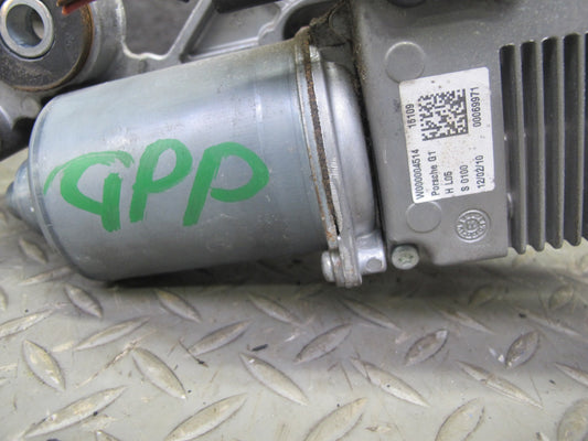 2010-2016 Porsche Panamera 970 Front Windshield Wiper Transmission Linkage Motor