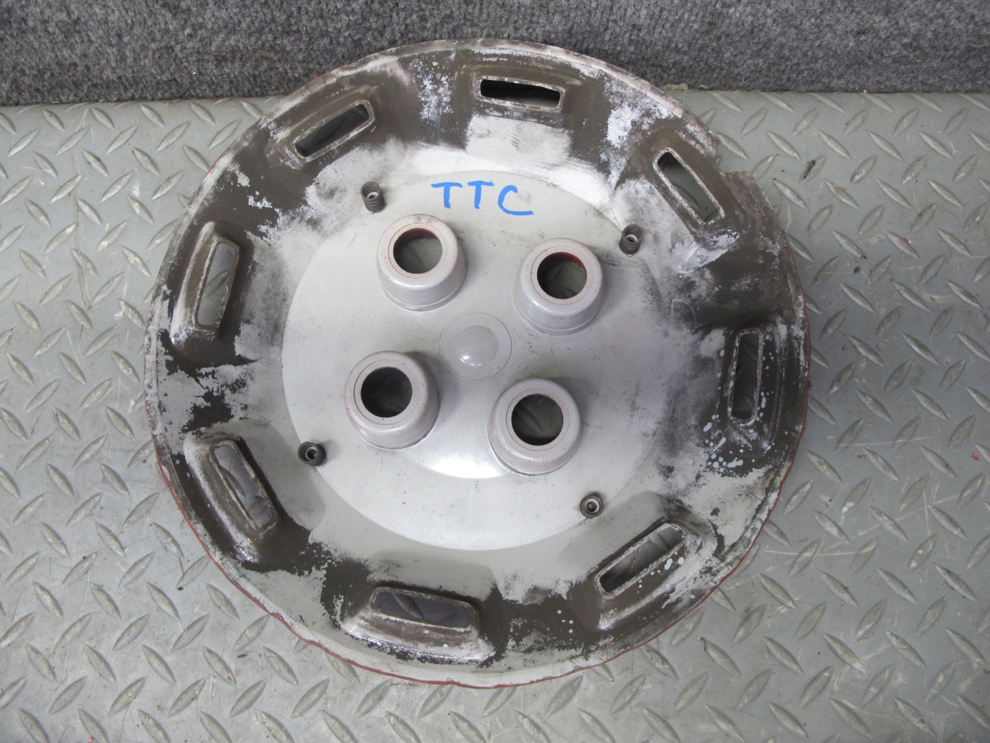 75-82 Triumph TR7 Set of 3 Wheel 13" Hubcap Trim Cover w Bolts OEM