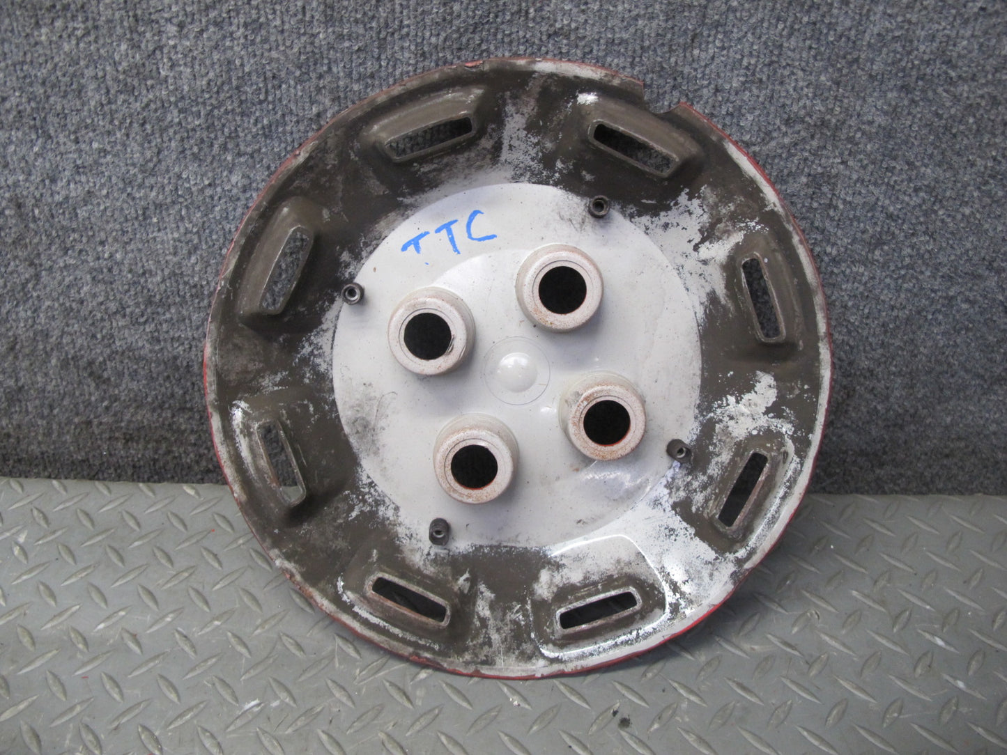 75-82 Triumph TR7 Set of 3 Wheel 13" Hubcap Trim Cover w Bolts OEM