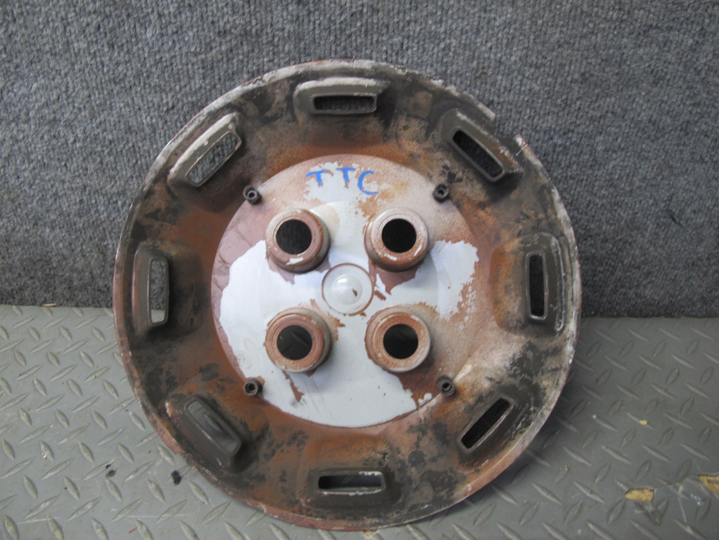 75-82 Triumph TR7 Set of 3 Wheel 13" Hubcap Trim Cover w Bolts OEM