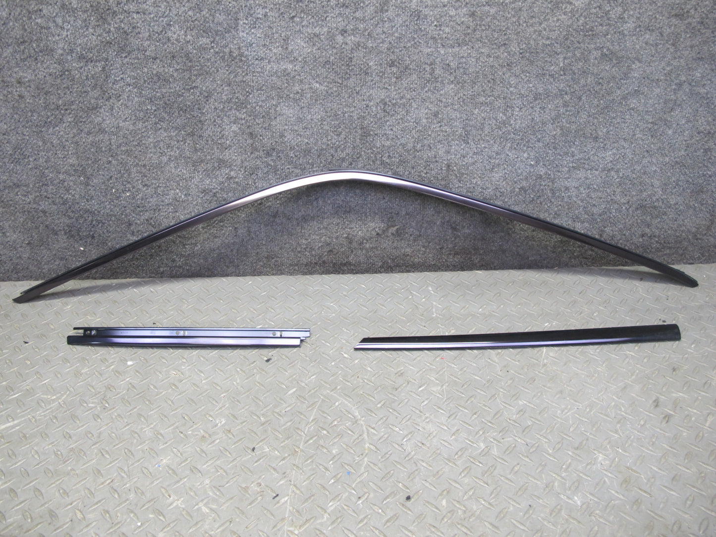 94-02 Mercedes R129 Right Door Window Roof Hard TOP Chrome Trim Molding Set OEM