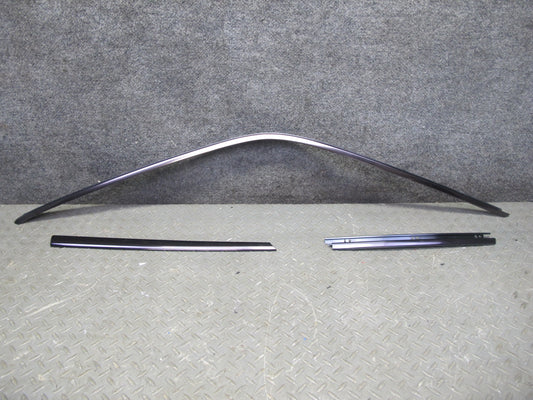 94-02 Mercedes R129 Left Door Window Roof Hard TOP Chrome Trim Molding Set OEM
