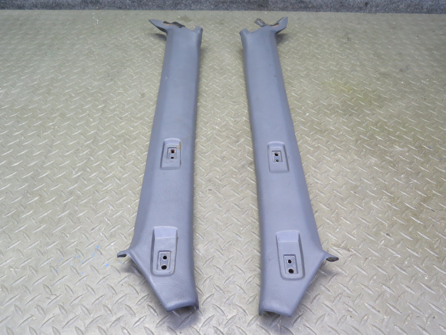 86-92 Toyota Supra MA70L Set of 2 Front Interior A Pillar Trim Panel Gray OEM