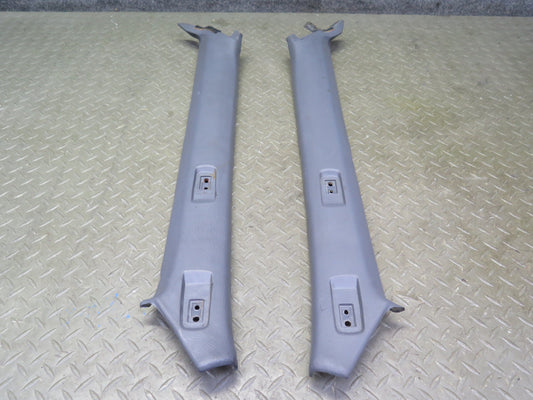 86-92 Toyota Supra MA70L Set of 2 Front Interior A Pillar Trim Panel Gray OEM