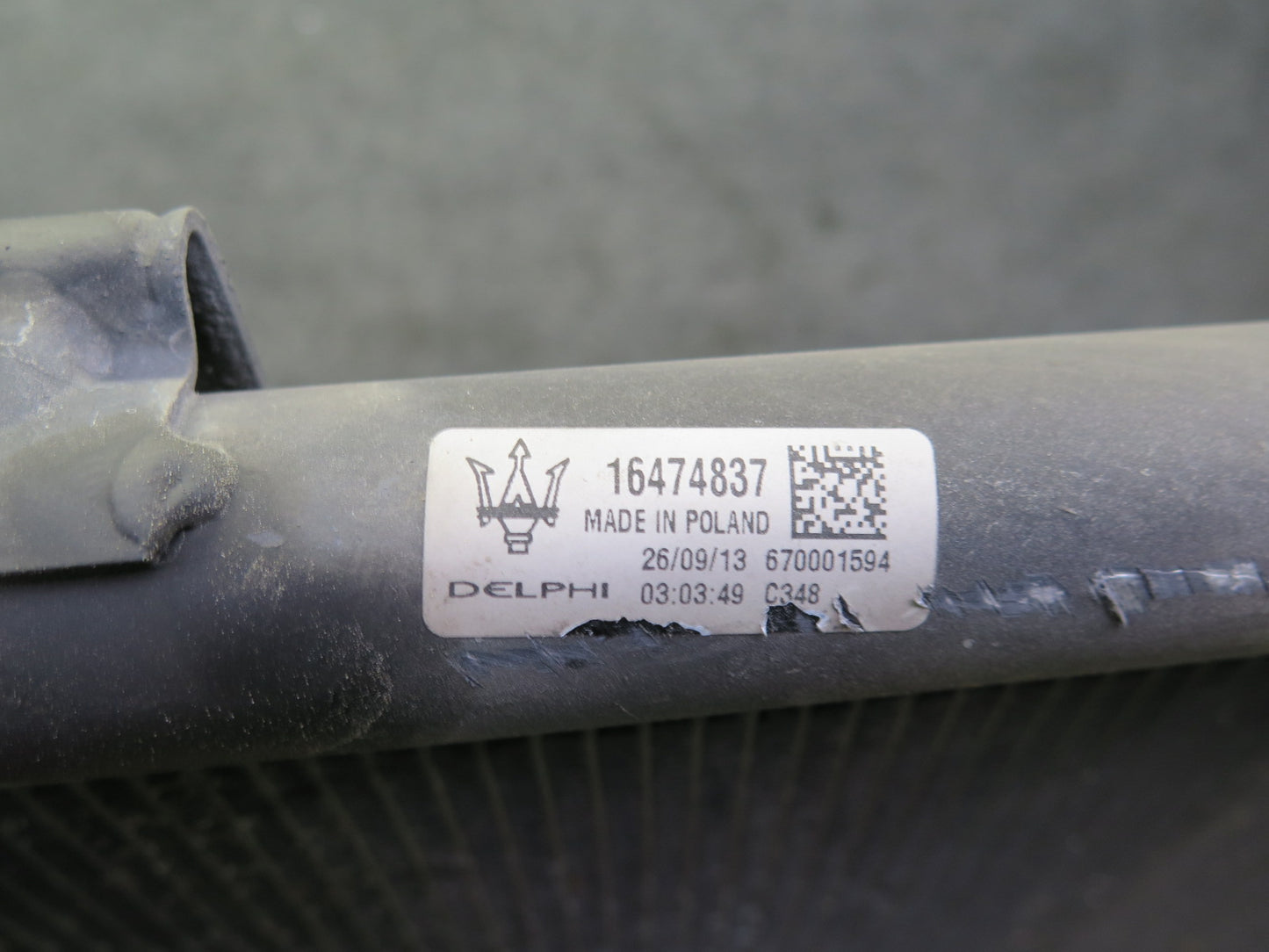 2014-2020 Maserati Ghibli M157 SQ4 A/C Air Conditioning Condenser