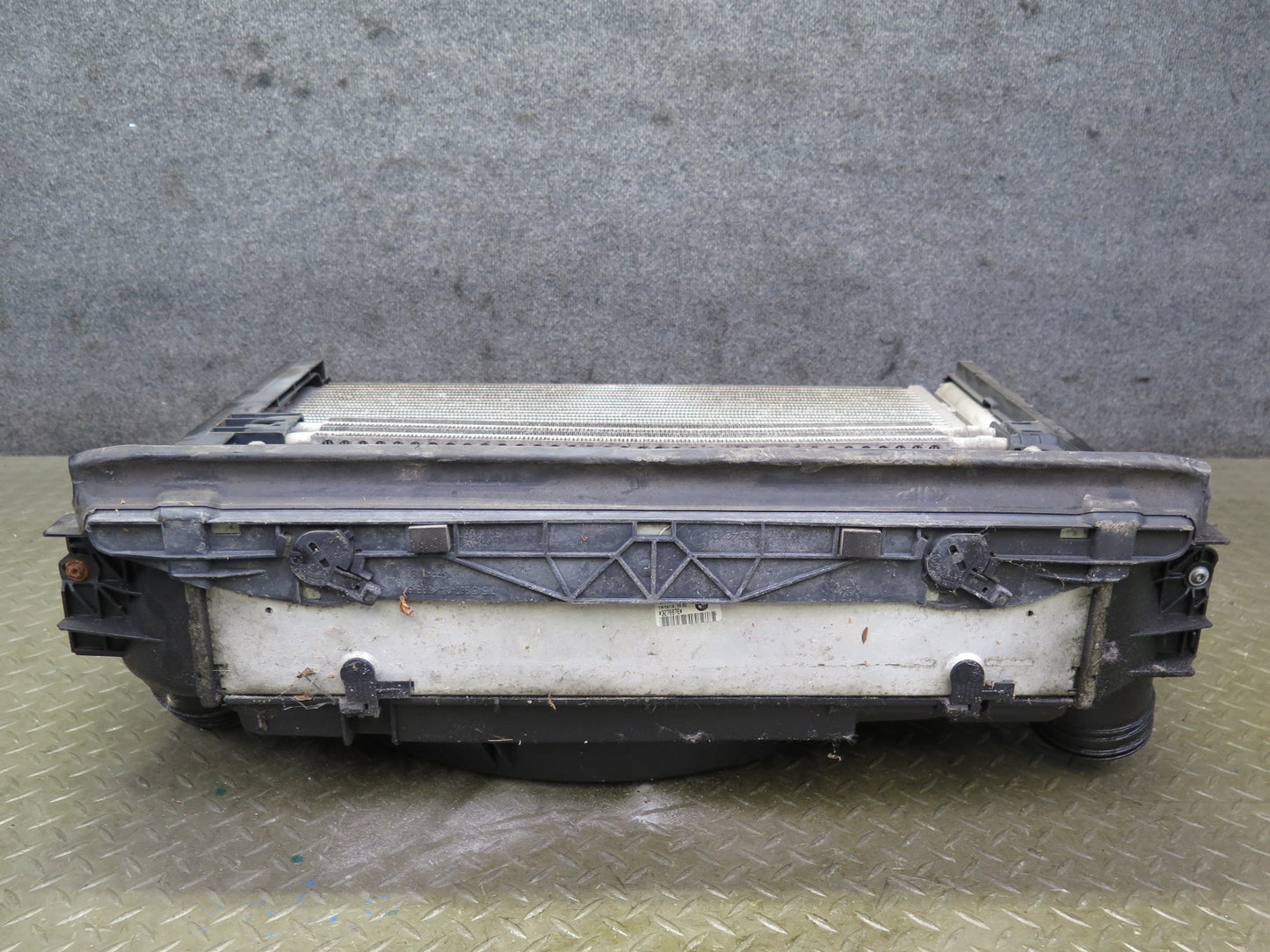 07-13 BMW E90 E93 335i N55 M/T Engine Radiator A/C Condenser Oil Cooler Fan OEM
