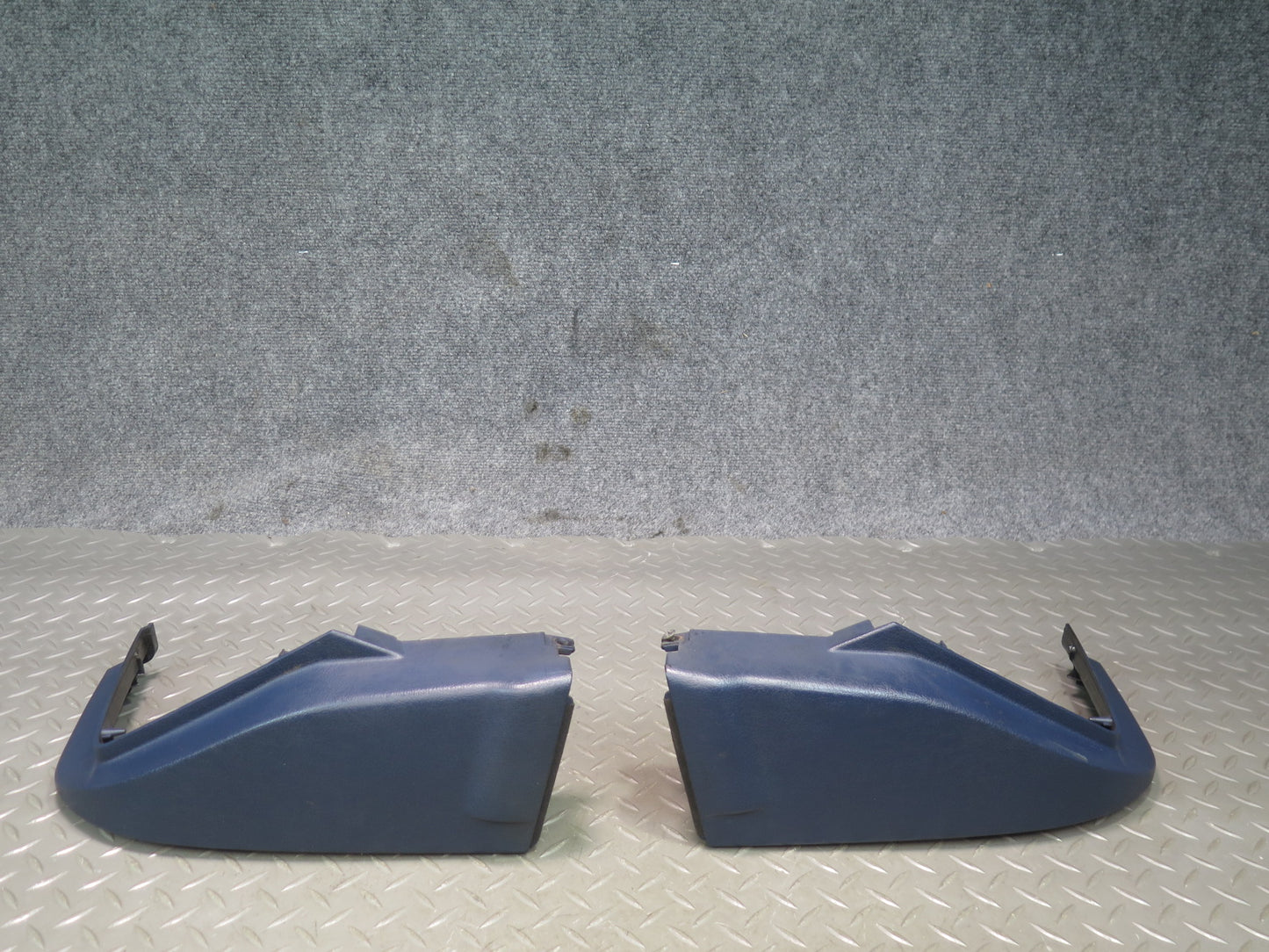 85-89 Toyota MR2 AW15 Dash Instrument Cluster Side Trim Cover Panel Set Blue OEM