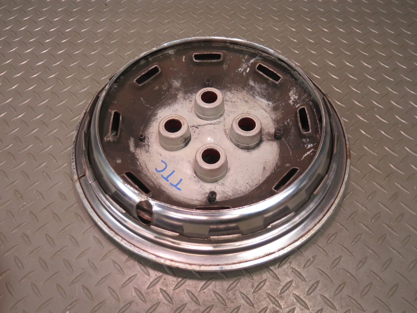 75-82 Triumph TR7 Set of 3 Wheel 13" Hubcap Trim Cover w Bolts OEM