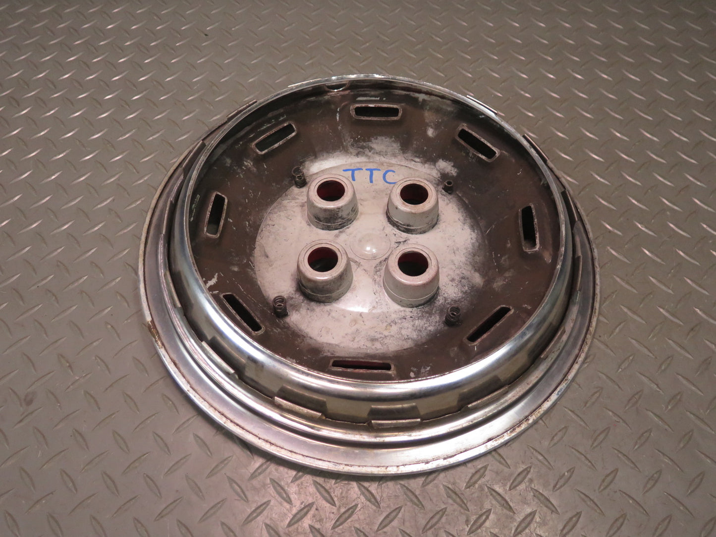 75-82 Triumph TR7 Set of 3 Wheel 13" Hubcap Trim Cover w Bolts OEM