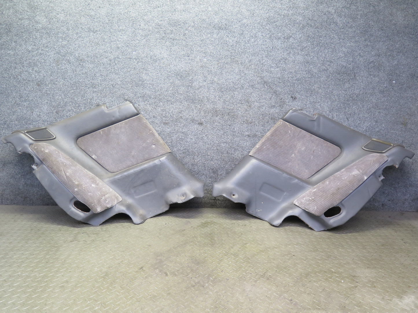86-92 Toyota Supra MK3 Set of 2 Rear Quarter Interior Trim Cover Panel Gray OEM