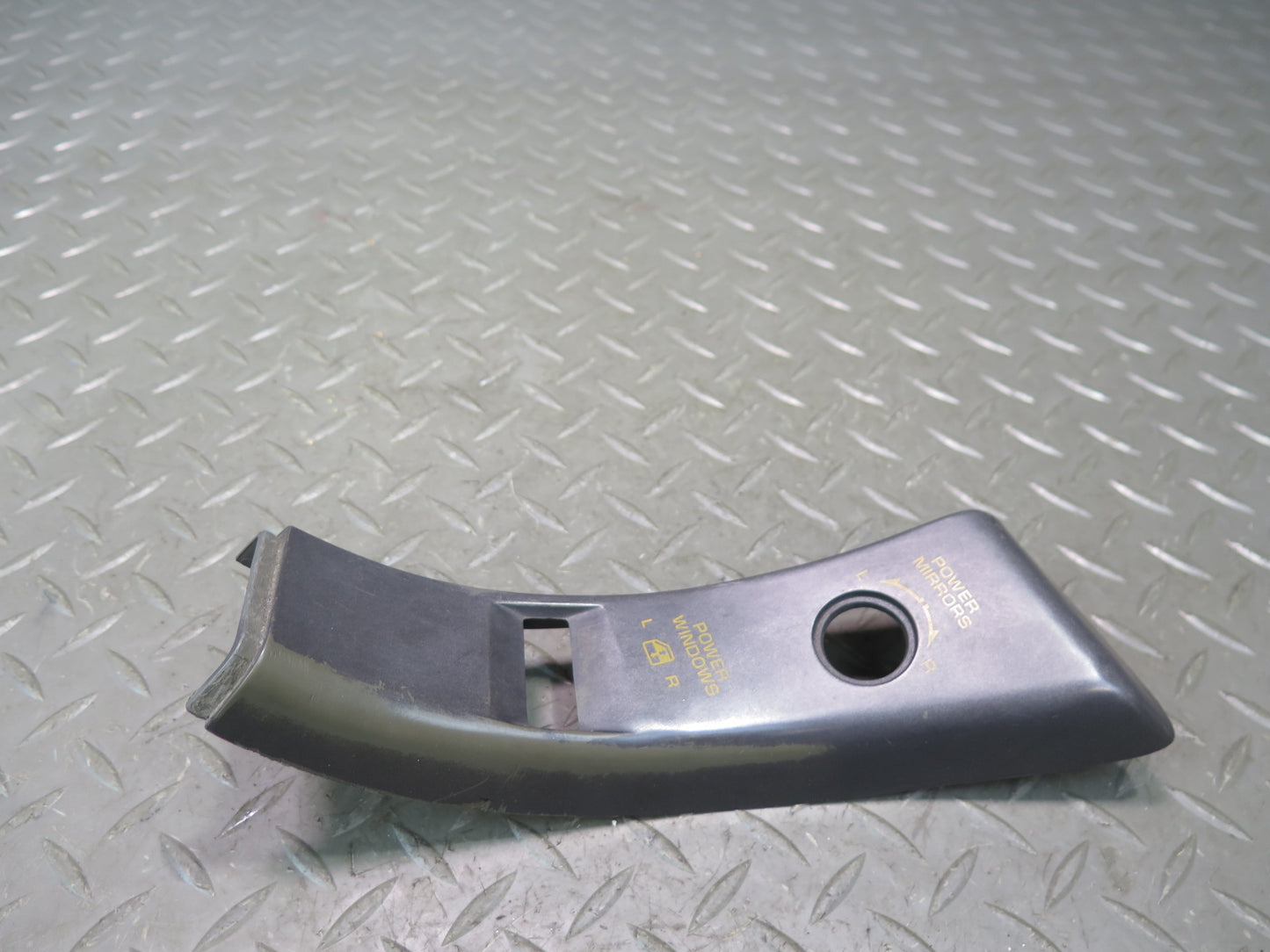 90-91  Chevrolet Corvette C4 Left Door Switch Trim Bezel Cover Panel Black OEM