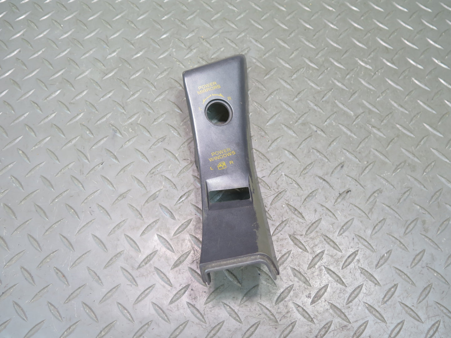 90-91  Chevrolet Corvette C4 Left Door Switch Trim Bezel Cover Panel Black OEM