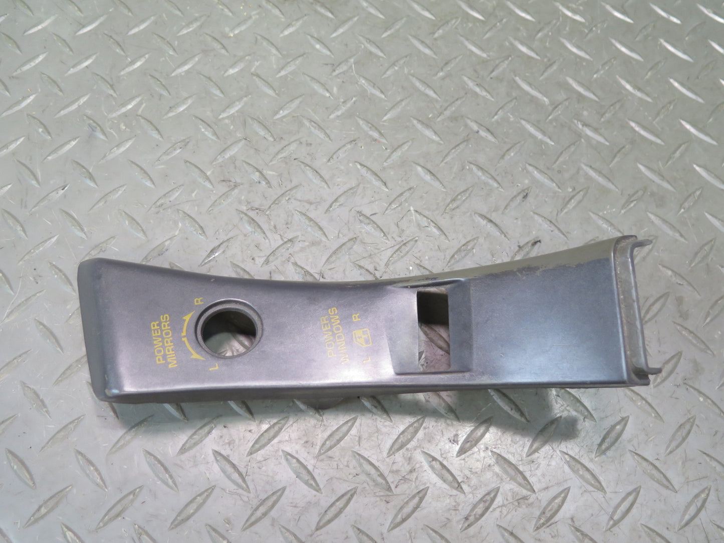 90-91  Chevrolet Corvette C4 Left Door Switch Trim Bezel Cover Panel Black OEM