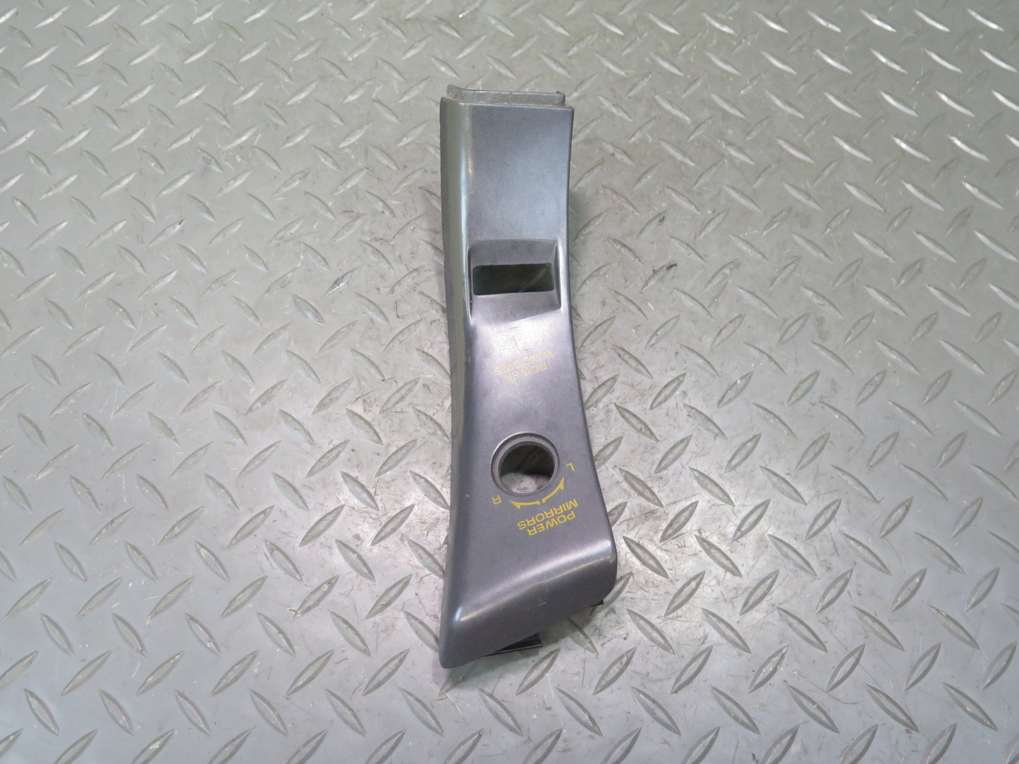 90-91  Chevrolet Corvette C4 Left Door Switch Trim Bezel Cover Panel Black OEM