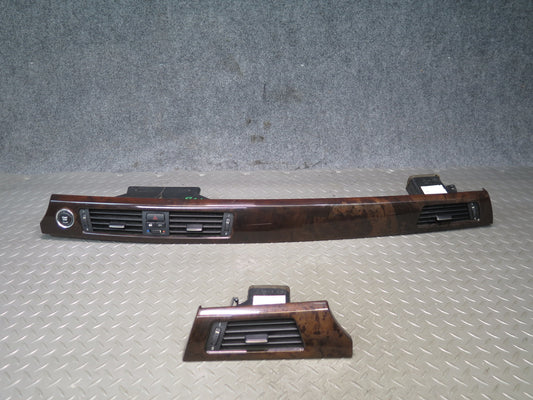 07-13 BMW E90 E93 335i Dash Front Left & Right Wood Trim Bezel Panel Set OEM