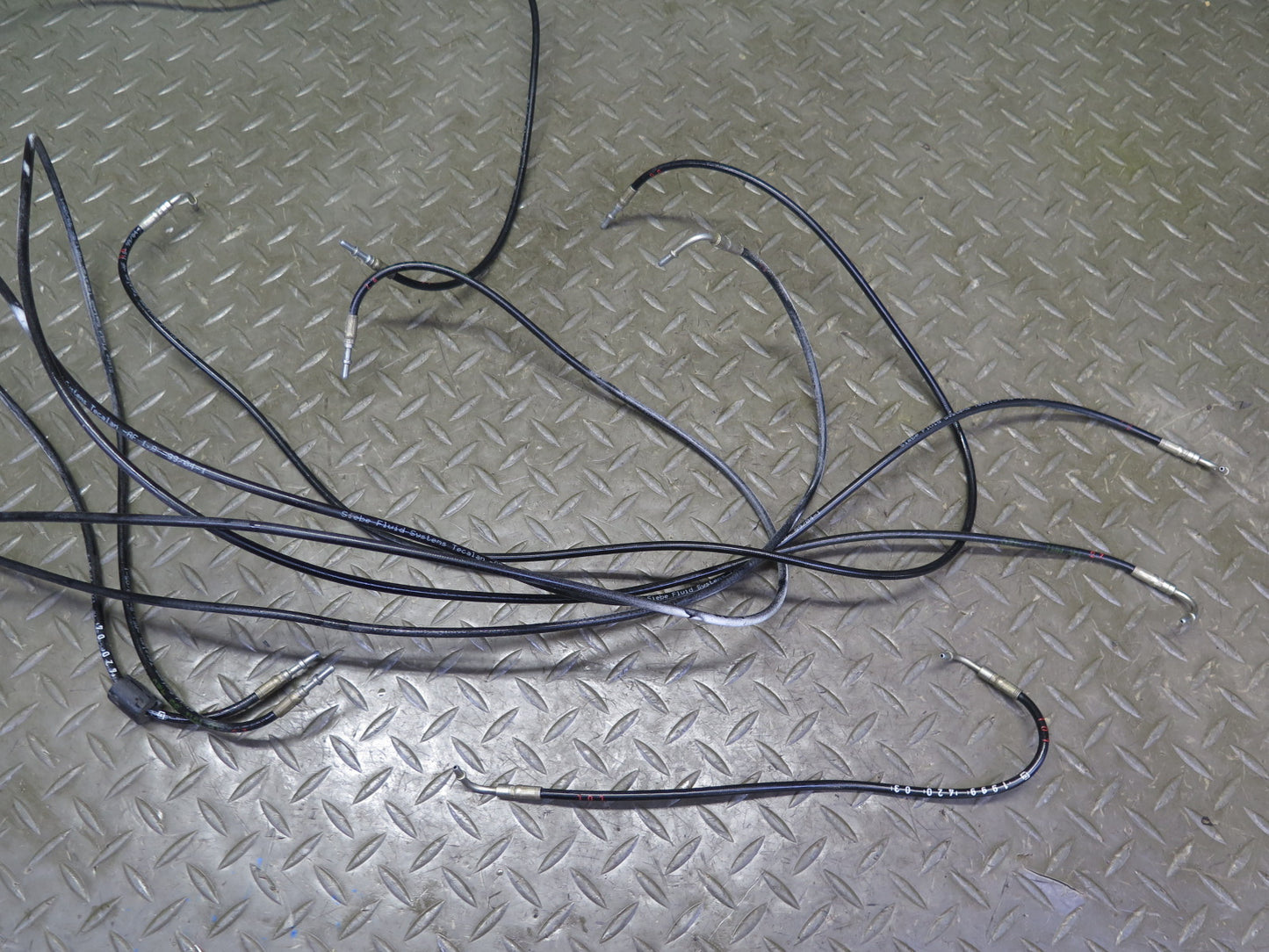 96-02 Mercedes R129 Sl-class Convertible TOP Roof Hydraulic Line Cable Set OEM
