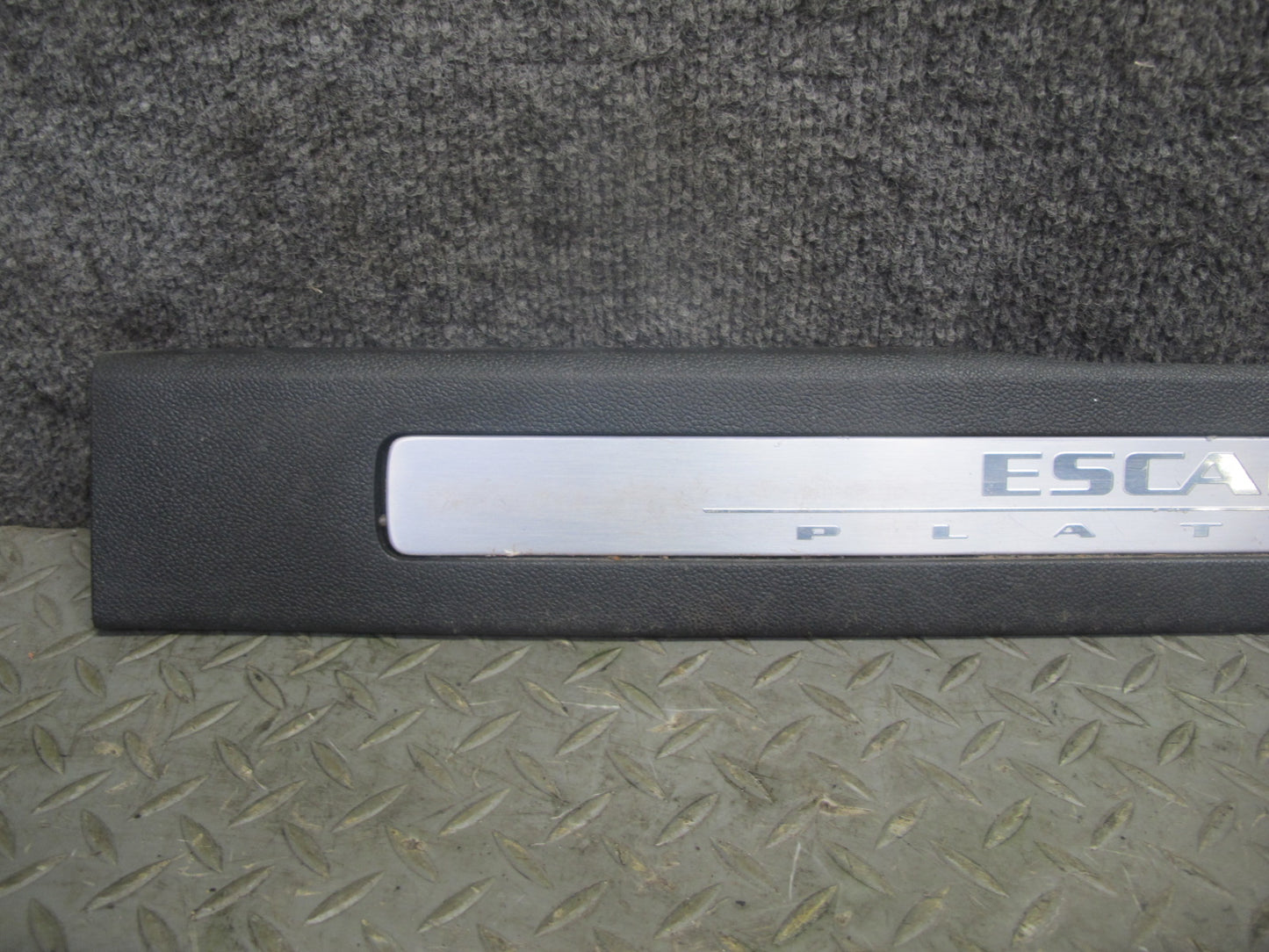 2007-2014 Cadillac Escalade Front & Rear Door Scuff Sill Plate Trim Panel Set