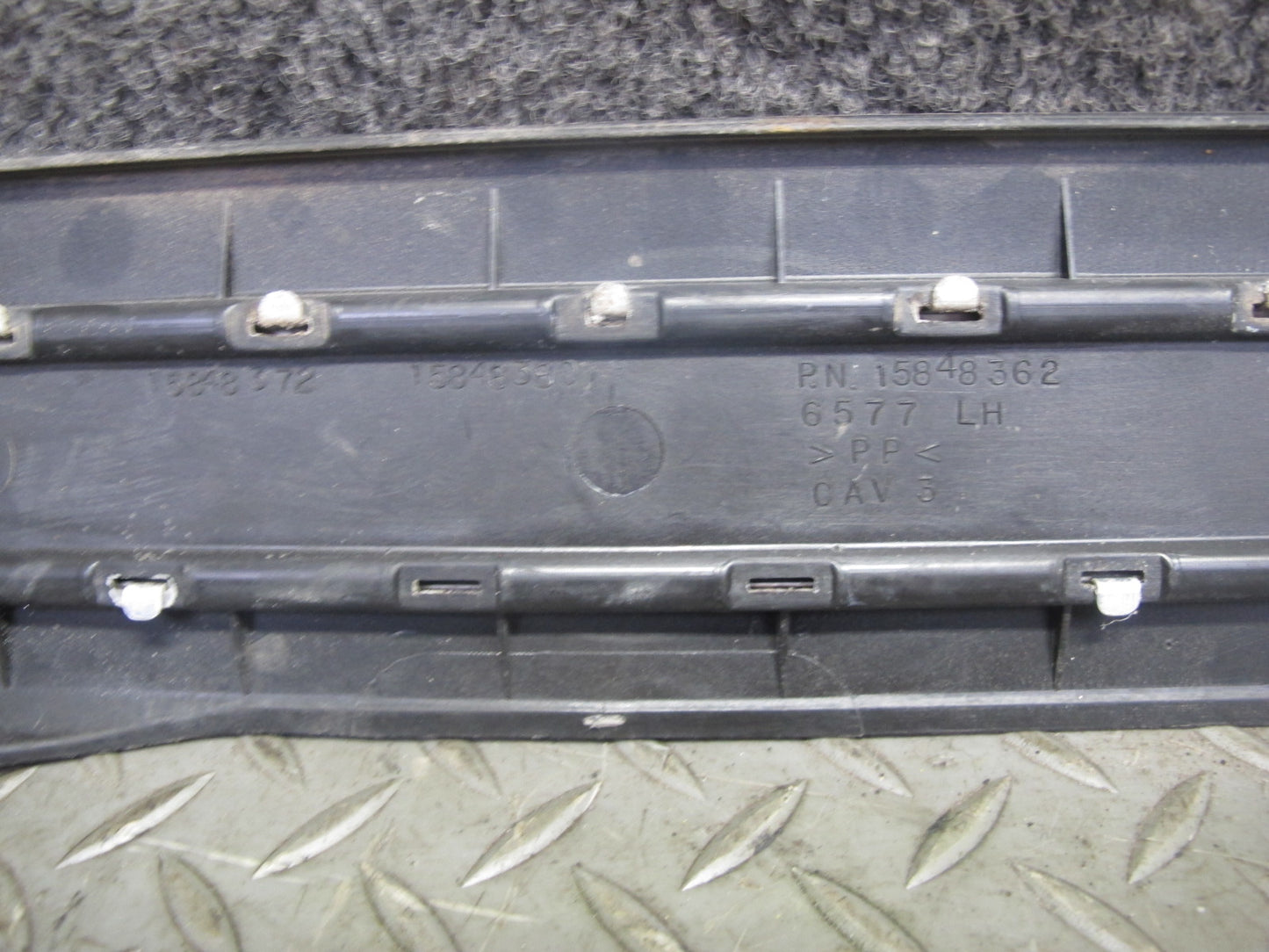 2007-2014 Cadillac Escalade Front & Rear Door Scuff Sill Plate Trim Panel Set