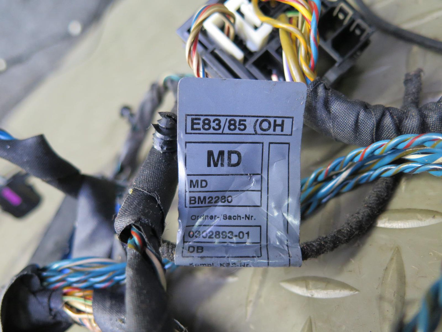 06-08 BMW E85 Z4 Hi-fi Audio System Loom Wire Wiring Antenna Module Set OEM
