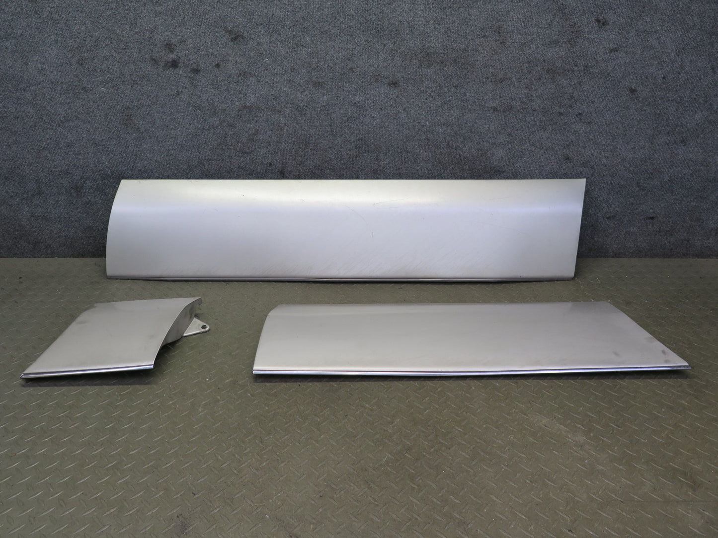 95-00 Lexus UCF20 LS400 Set of 3 Right Fender Door Molding Trim Panel Silver OEM