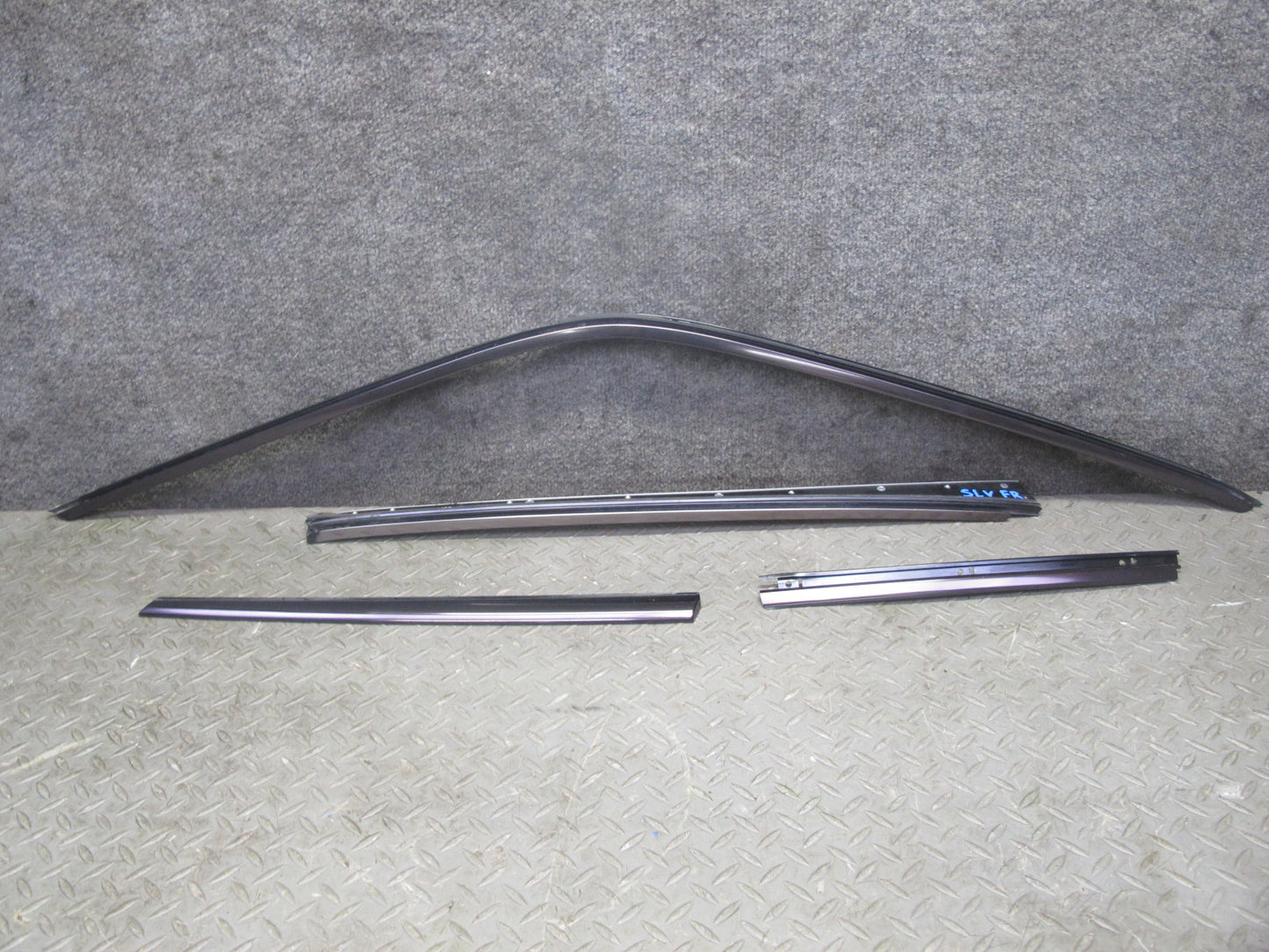 94-02 Mercedes R129 Right Door Window Roof Hard TOP Chrome Trim Molding Set OEM