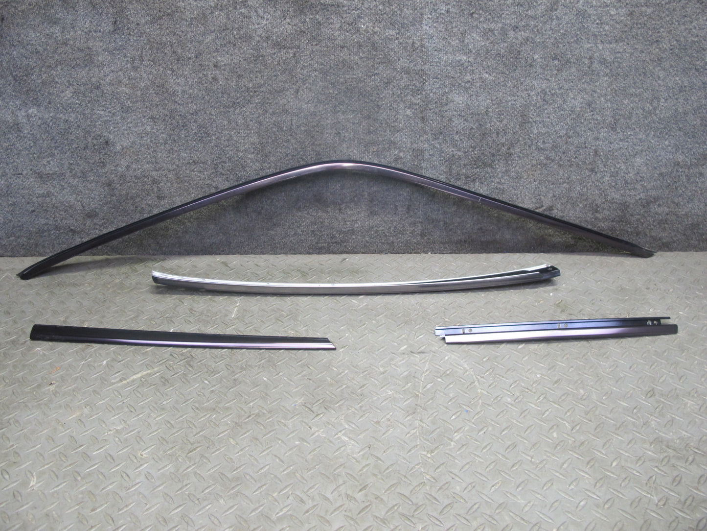 94-02 Mercedes R129 Left Door Window Roof Hard TOP Chrome Trim Molding Set OEM