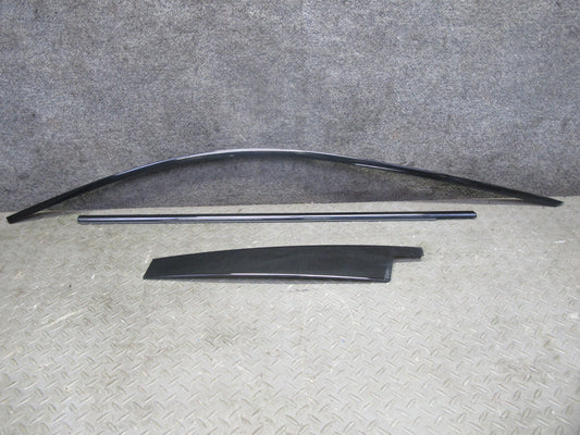 2006-2010 BMW E60 M5 535i Front Right Door Window Trim Molding Panel Set