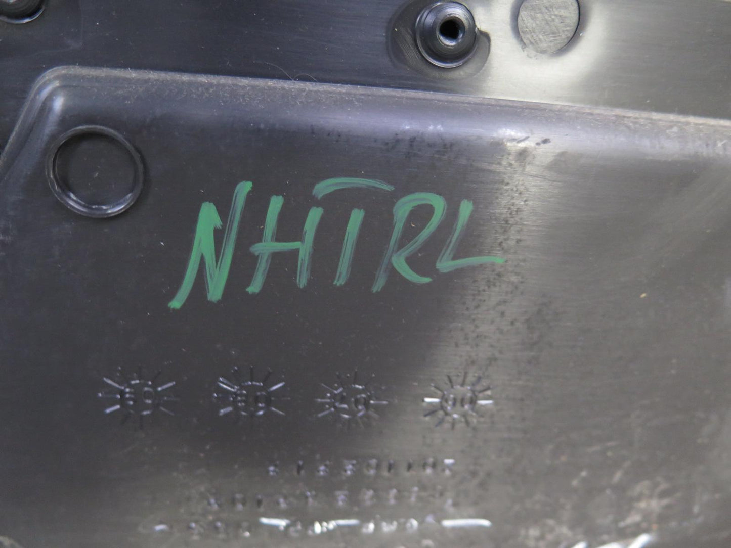 2008-2009 Hummer H2 Rear Left Door Interior Trim Cover Panel Ebony