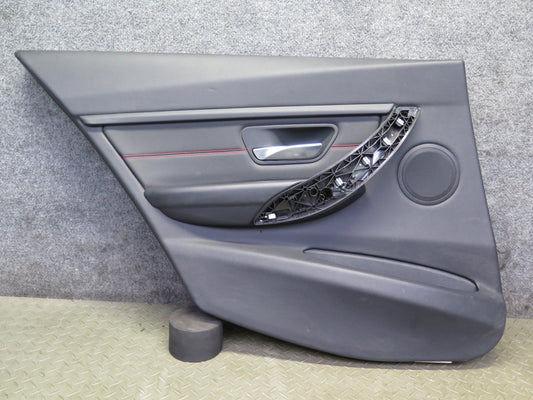 12-18 BMW F30 335i Rear Left Door Interior Trim Cover Panel Black OEM