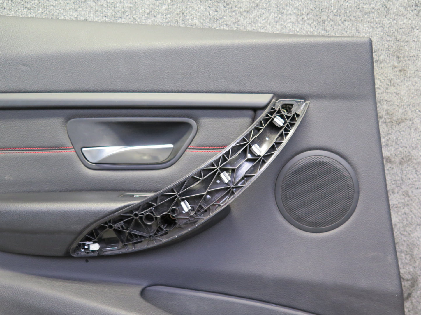 12-18 BMW F30 335i Rear Left Door Interior Trim Cover Panel Black OEM