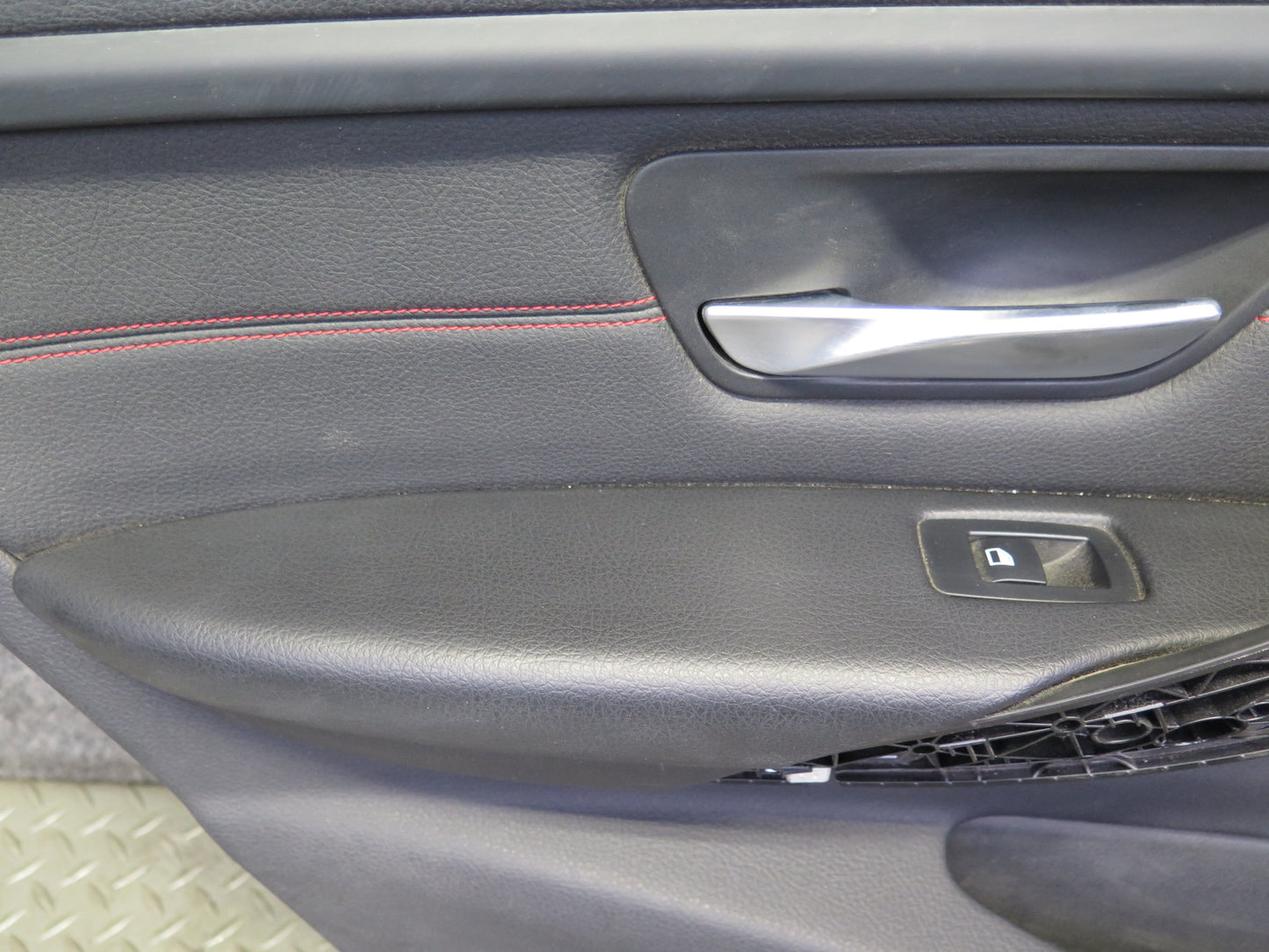 12-18 BMW F30 335i Rear Left Door Interior Trim Cover Panel Black OEM