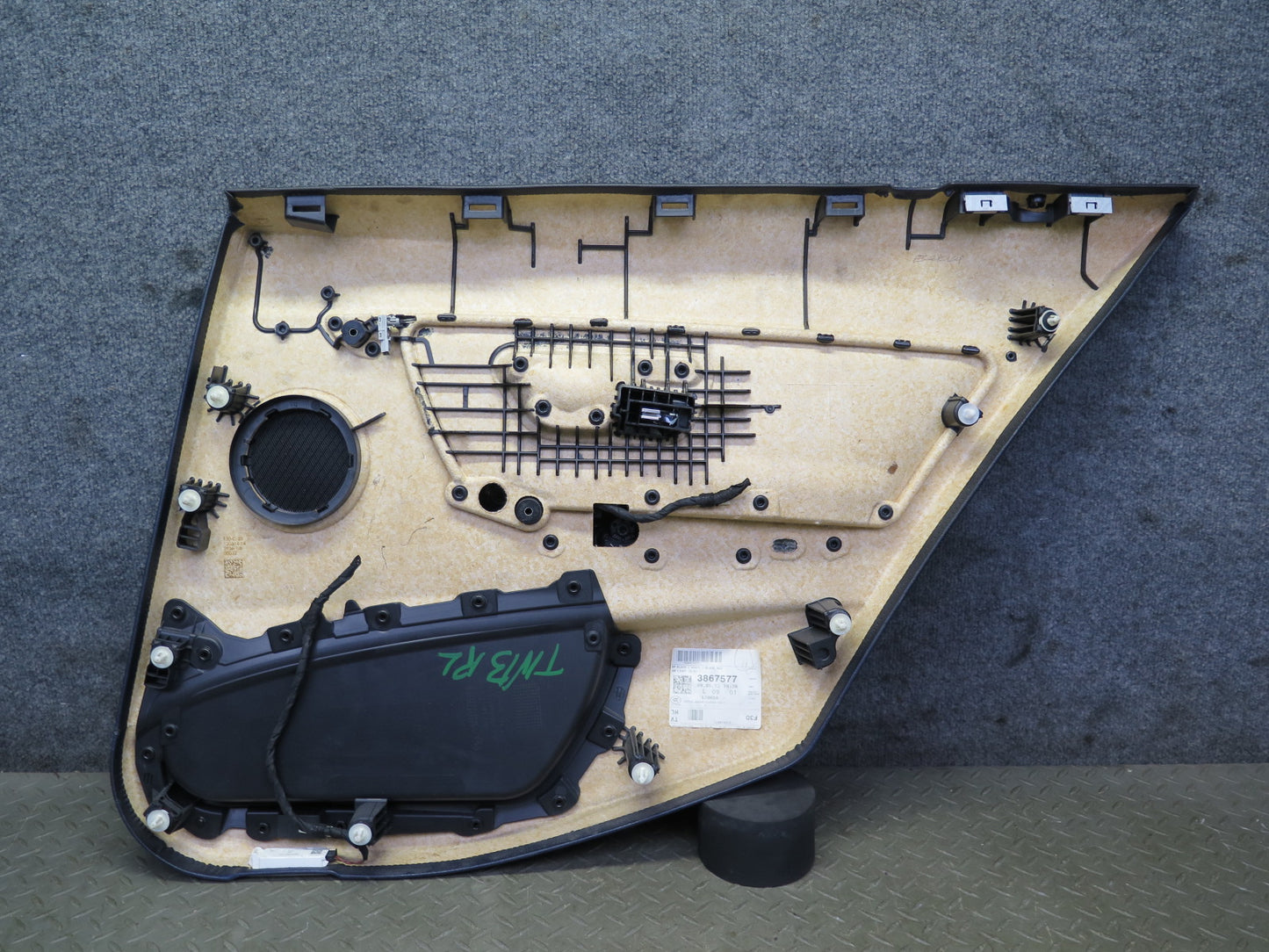 12-18 BMW F30 335i Rear Left Door Interior Trim Cover Panel Black OEM
