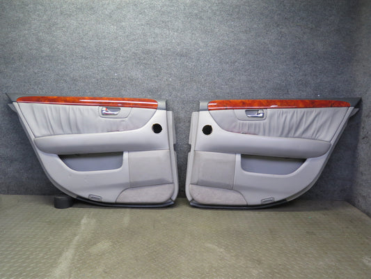 04-06 Lexus UCF30L LS430 Set of 2 Rear Door Interior Trim Cover Panel Ash OEM