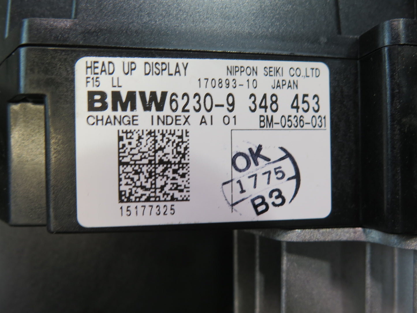 2014-2018 BMW F15 X5 Dash Heads UP HUD Display Projector 9348453