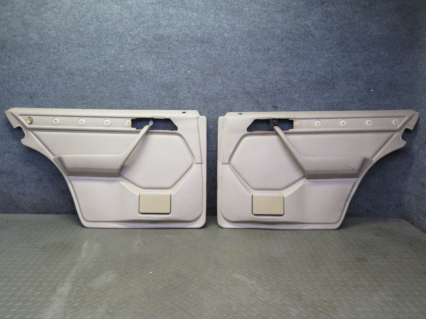 90-95 Mercedes W124 300D Sedan Rear Left & Right Door Interior Trim Panel OEM