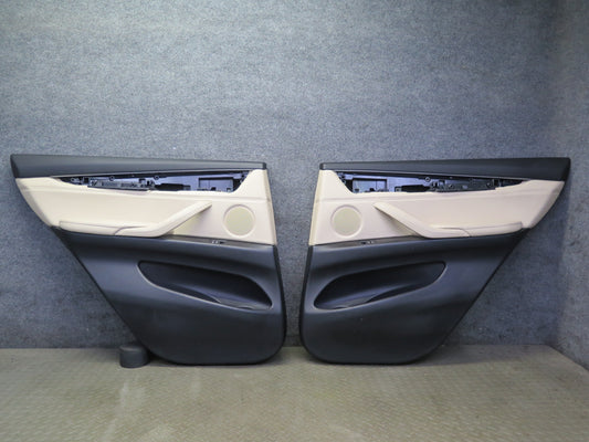 2014-2018 BMW F15 X5 Rear Left & Right Door Interior Trim Panel Cover Set
