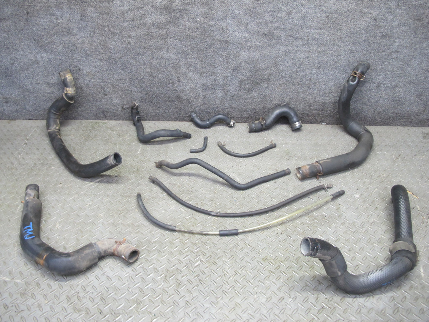 87-89 Toyota MR2 4AGELC Set of 12 Radiator Cooling System Hose Pipe Line OEM