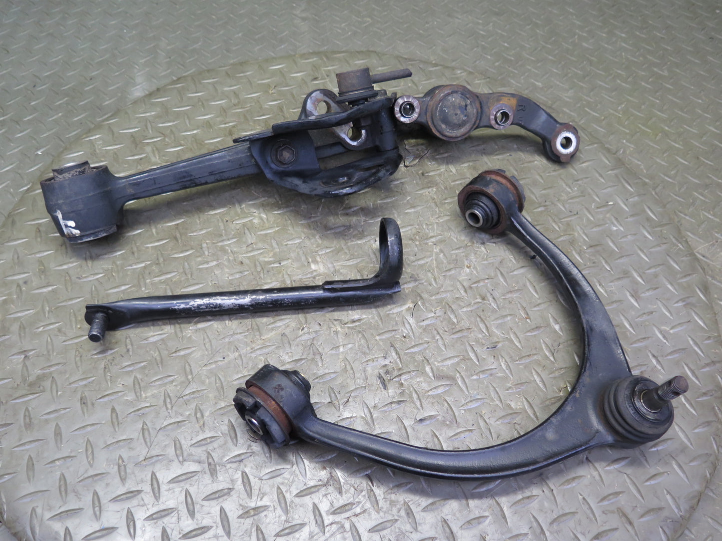 98-00 Lexus UCF20L LS400 Set of 3 Front Right Upper & Lower Control Arm OEM