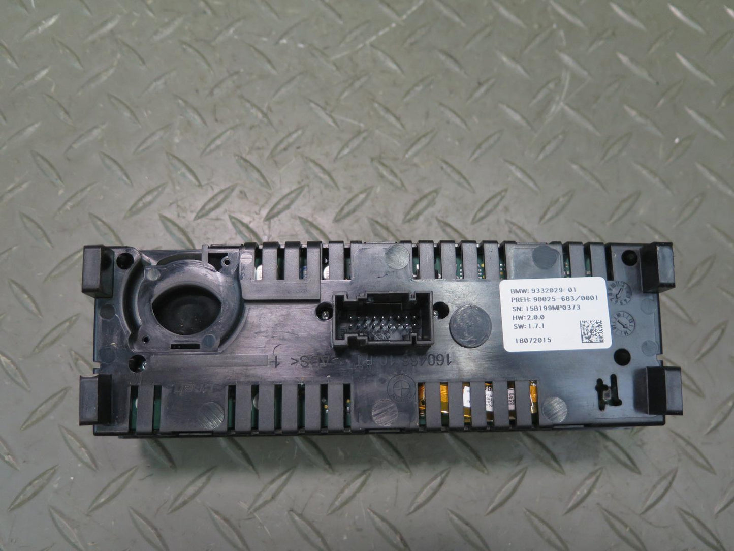 2014-2018 BMW F15 X5 Rear A/C Heater Climate Control Switch Panel 9332029