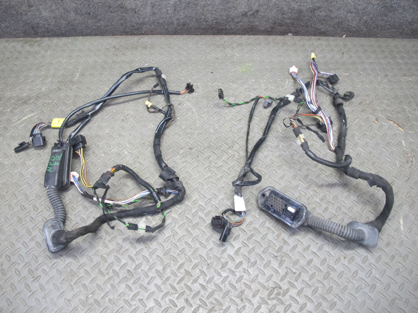 1999 Porsche Boxster 986 Left & Right Side Door Wire Wiring Harness Set