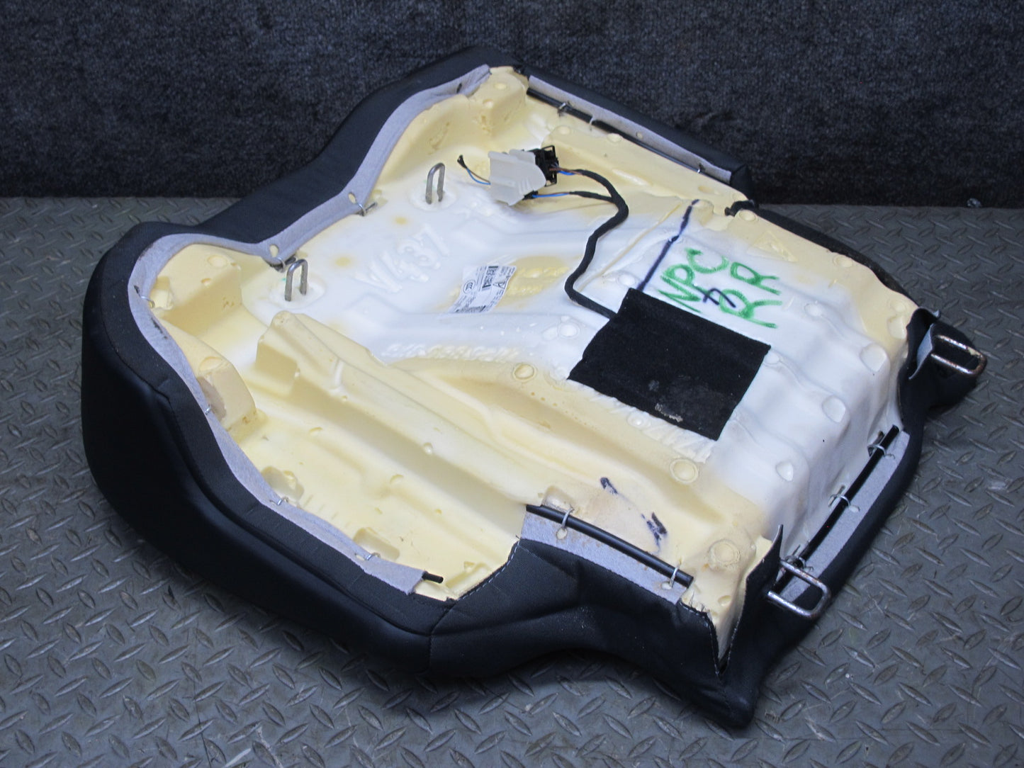 2011-2018 Porsche Cayenne 958 Rear Seat Right Side Lower Leather Cushion Black
