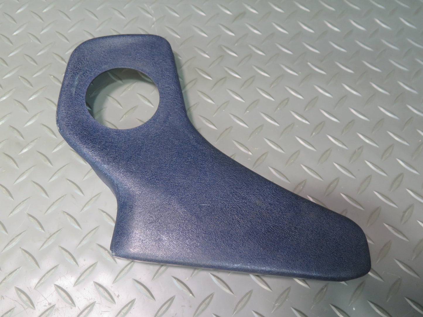 82-85 Mercedes W123 300D Front Right Seat Trim Blue w Adjustment Knob Set OEM