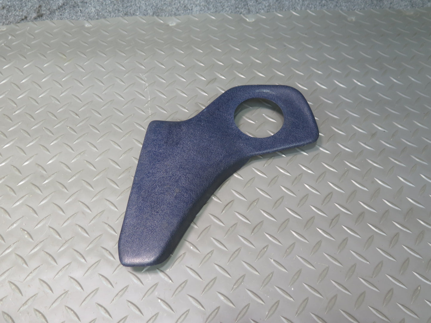 82-85 Mercedes W123 300D Front Right Seat Trim Blue w Adjustment Knob Set OEM