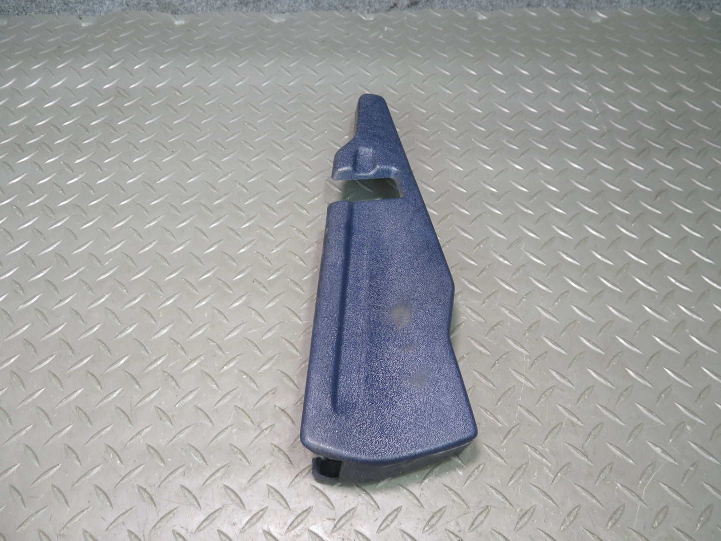 82-85 Mercedes W123 300D Front Right Seat Trim Blue w Adjustment Knob Set OEM