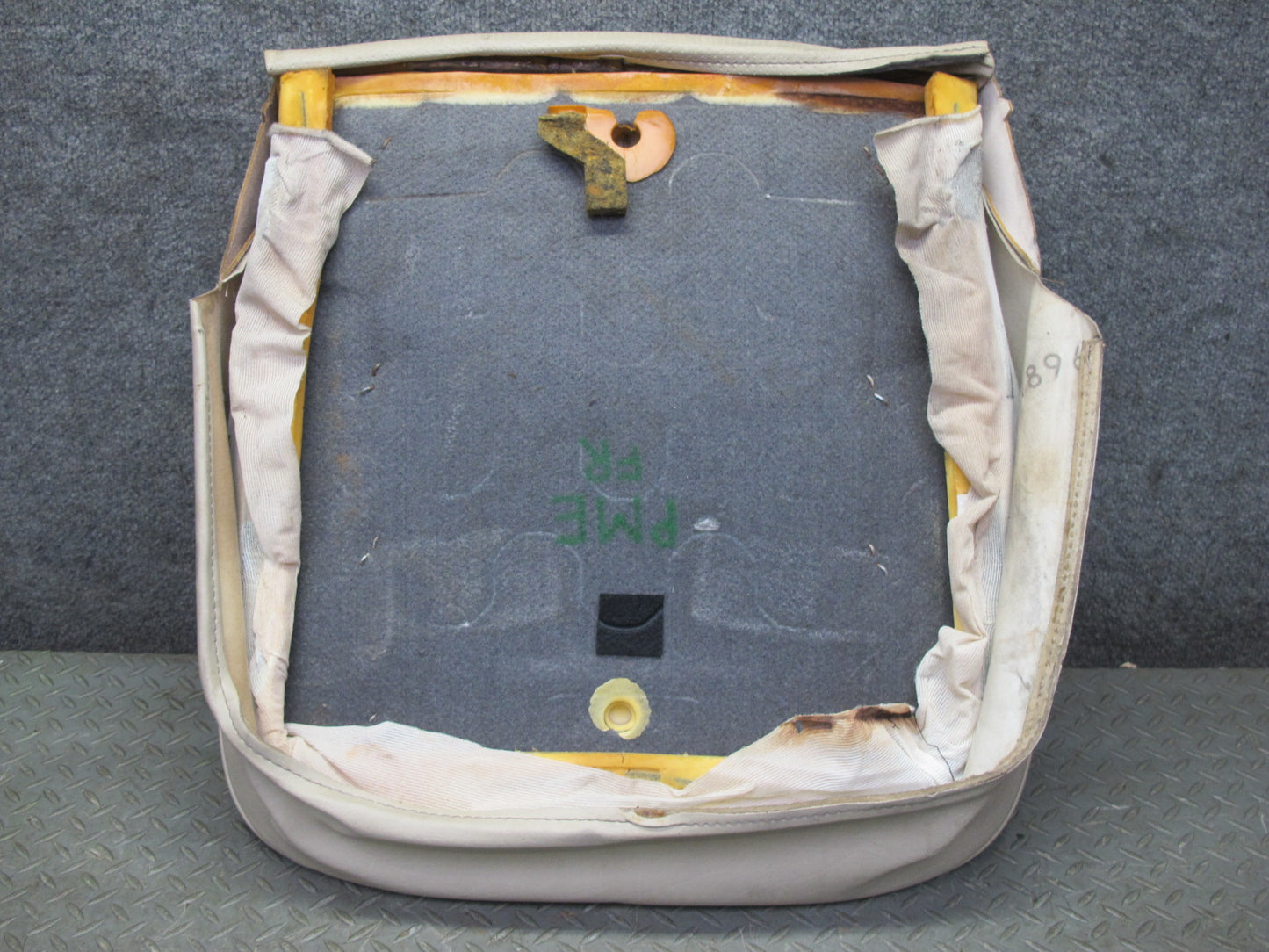 90-95 Mercedes W124 300D Front Right Seat Lower Leather Cushion Beige OEM