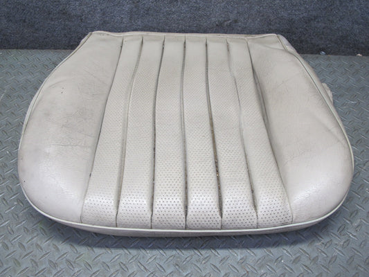 90-95 Mercedes W124 300D Front Left Seat Lower Leather Cushion Beige OEM