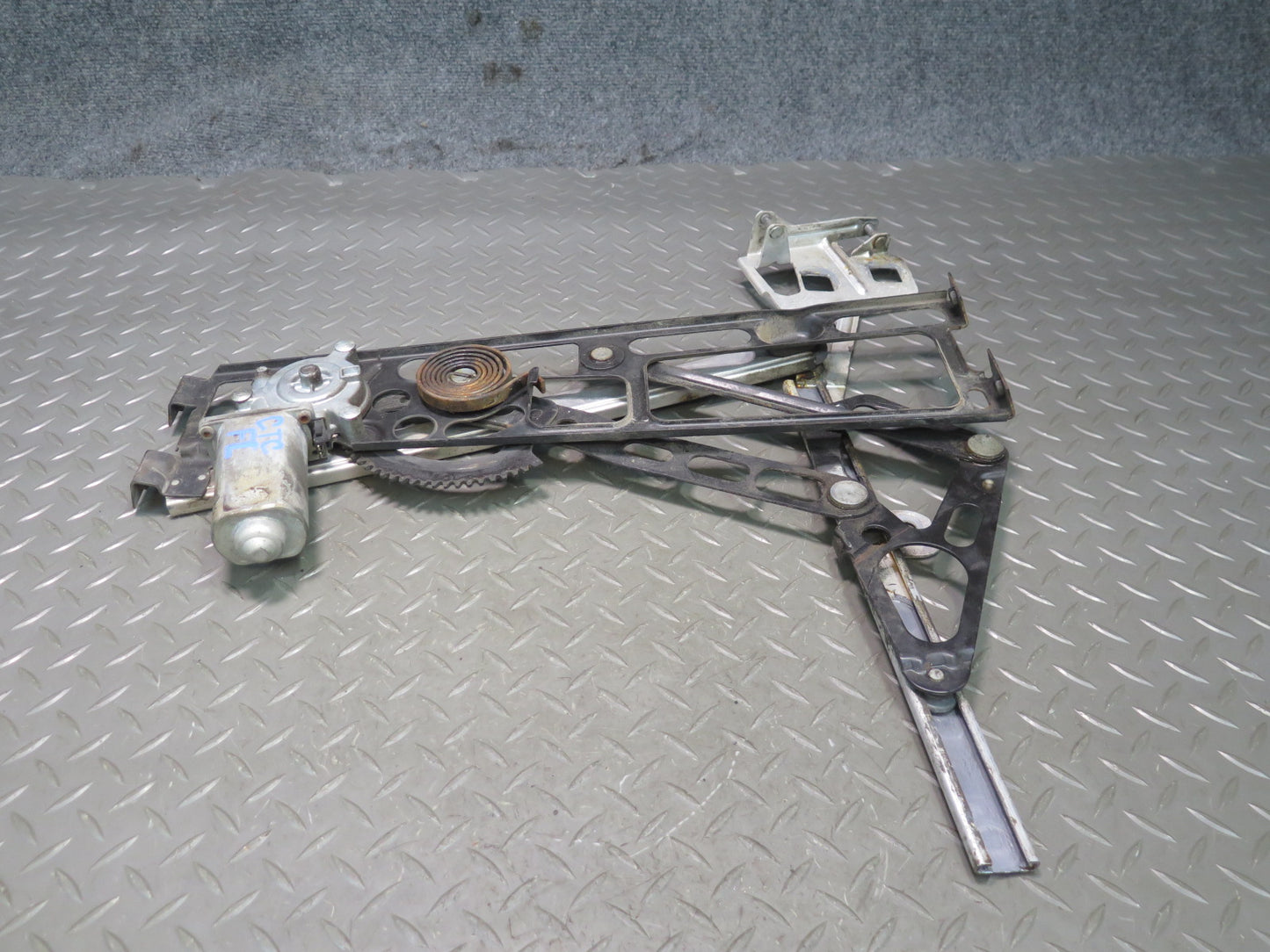 84-96 Chevrolet Corvette C4 Left Door Window Regulator w Motor OEM