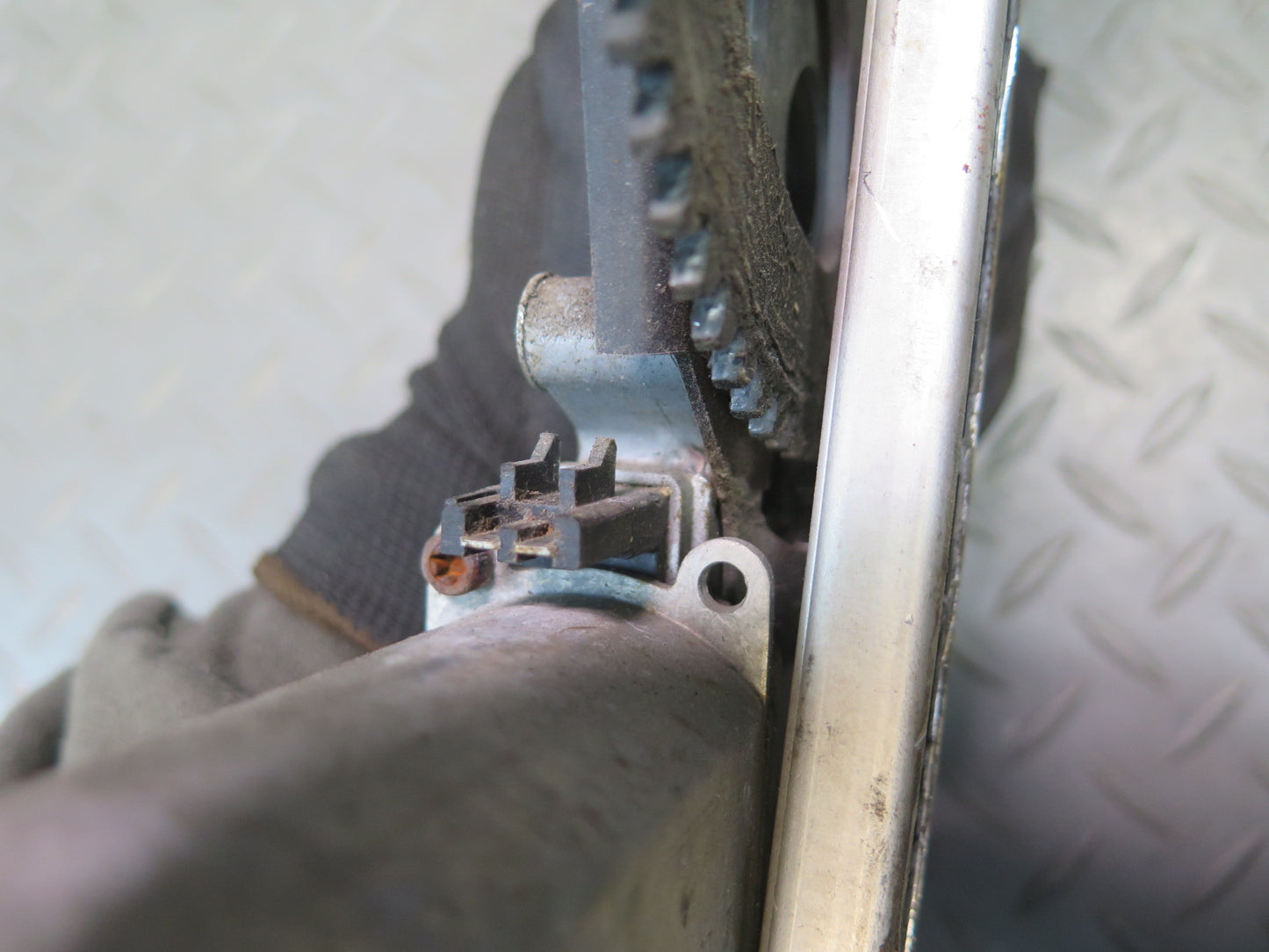 84-96 Chevrolet Corvette C4 Left Door Window Regulator w Motor OEM